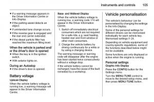 Opel-Corsa-E-owners-manual page 107 min