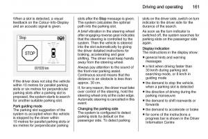 Opel-Corsa-E-owners-manual page 163 min