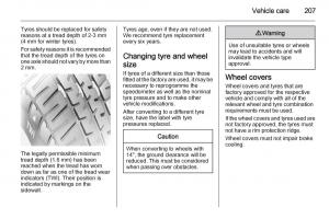 Opel-Corsa-E-owners-manual page 209 min