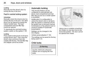 Opel-Corsa-E-owners-manual page 28 min