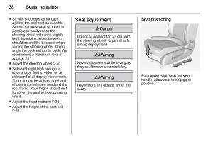 Opel-Corsa-E-owners-manual page 40 min