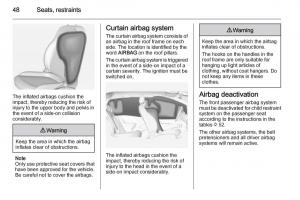 Opel-Corsa-E-owners-manual page 50 min