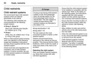 Opel-Corsa-E-owners-manual page 52 min