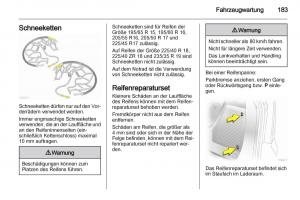 Opel-Zafira-B-Handbuch page 185 min