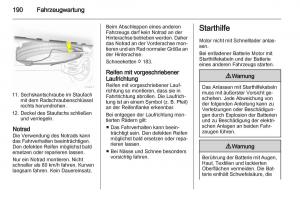 Opel-Zafira-B-Handbuch page 192 min