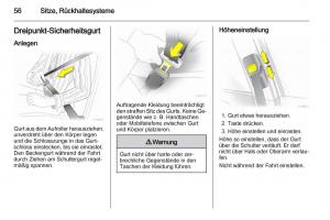 Opel-Zafira-B-Handbuch page 58 min