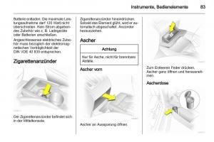 Opel-Zafira-B-Handbuch page 85 min