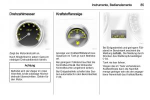 Opel-Zafira-B-Handbuch page 87 min