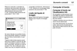 manual--Opel-Zafira-B-manuale-del-proprietario page 108 min