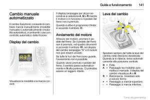 manual--Opel-Zafira-B-manuale-del-proprietario page 142 min