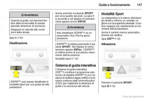 manual--Opel-Zafira-B-manuale-del-proprietario page 148 min