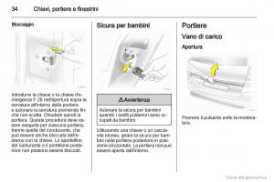 manual--Opel-Zafira-B-manuale-del-proprietario page 35 min