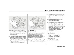 Honda-Accord-VI-owners-manual page 258 min