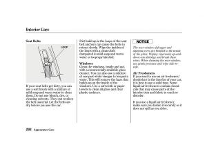 Honda-Accord-VI-owners-manual page 291 min