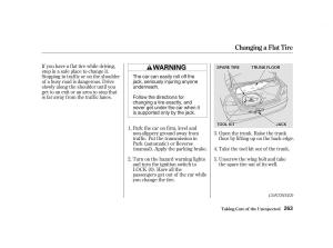 Honda-Civic-VII-owners-manual page 262 min