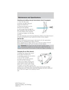 Ford-Focus-II-2-owners-manual page 256 min