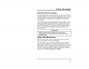 Ford-Ranger-owners-manual page 25 min