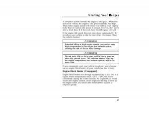 Ford-Ranger-owners-manual page 49 min