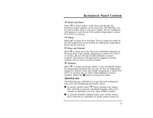 Ford-Ranger-owners-manual page 78 min