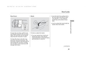 Honda-Element-owners-manual page 87 min