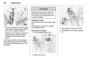 Opel-Adam-Bilens-instruktionsbog page 60 min