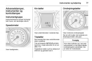 Opel-Adam-Bilens-instruktionsbog page 79 min