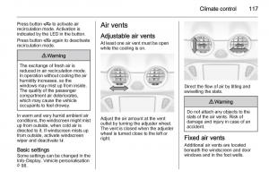 Opel-Adam-owners-manual page 119 min