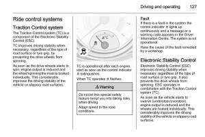 Opel-Adam-owners-manual page 129 min