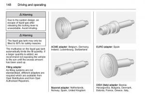 Opel-Adam-owners-manual page 150 min