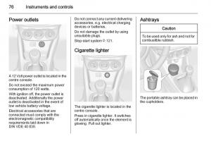 Opel-Adam-owners-manual page 78 min