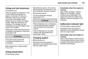 Opel-Adam-owners-manual page 85 min