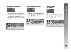 Alfa-Romeo-147-owners-manual page 78 min