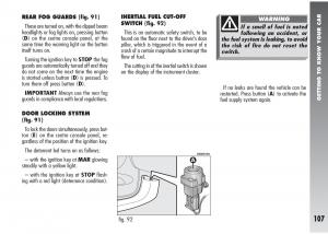 Alfa-Romeo-147-GTA-owners-manual page 108 min