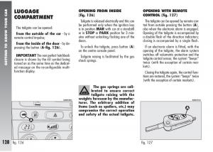 Alfa-Romeo-147-GTA-owners-manual page 129 min