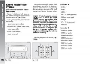 Alfa-Romeo-147-GTA-owners-manual page 141 min