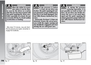 Alfa-Romeo-147-GTA-owners-manual page 195 min