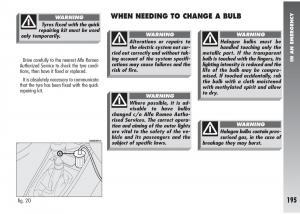 Alfa-Romeo-147-GTA-owners-manual page 196 min