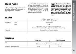 Alfa-Romeo-147-GTA-owners-manual page 248 min