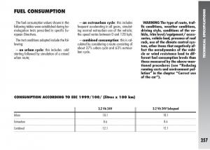 Alfa-Romeo-147-GTA-owners-manual page 258 min