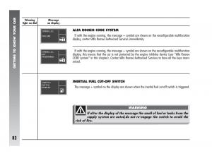 Alfa-Romeo-147-GTA-owners-manual page 83 min