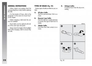 Alfa-Romeo-156-owners-manual page 219 min