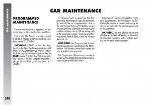 Alfa-Romeo-156-owners-manual page 249 min