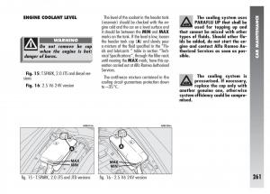 Alfa-Romeo-156-owners-manual page 262 min