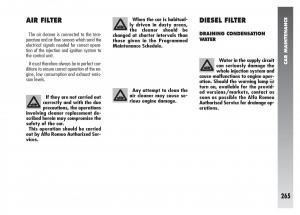 Alfa-Romeo-156-owners-manual page 266 min