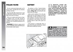 Alfa-Romeo-156-owners-manual page 267 min