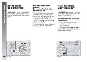 Alfa-Romeo-156-owners-manual page 295 min