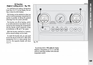 Alfa-Romeo-156-GTA-owners-manual page 110 min