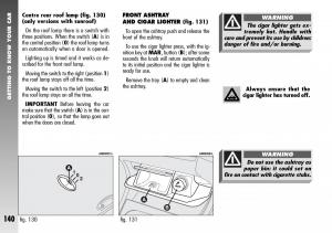 Alfa-Romeo-156-GTA-owners-manual page 141 min