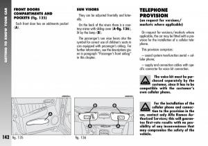 Alfa-Romeo-156-GTA-owners-manual page 143 min