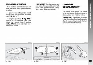 Alfa-Romeo-156-GTA-owners-manual page 146 min